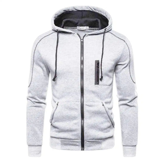 2024 Men's Hooded Jackets Coats Zipper Fashion Brand Hoodies Mens Outerwear Casual Hoodies Sweatshirts Male