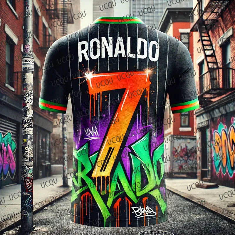 Chatgpt Special Edition Ronaldo No7 Football Jersey Breathable Quick Drying Sweat Wicking Sport Training Jersey For Adult/Kid