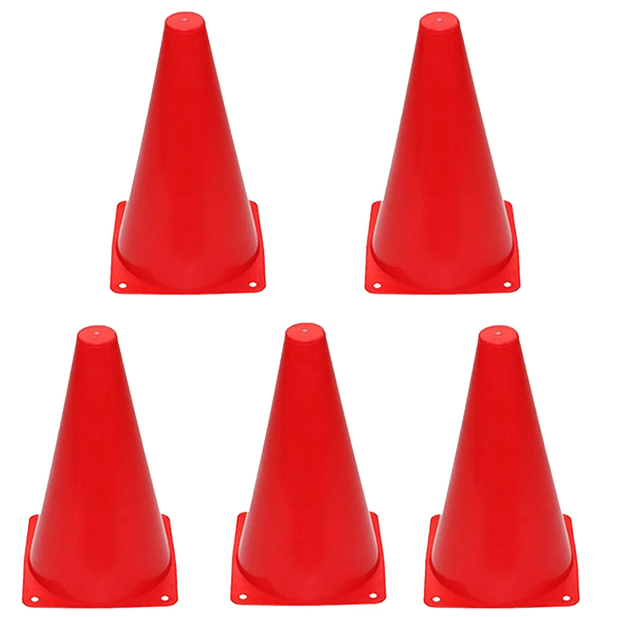 5 sets of 23cm soccer obstacle marker buckets, 9-inch plastic buckets, marker soccer training cone buckets