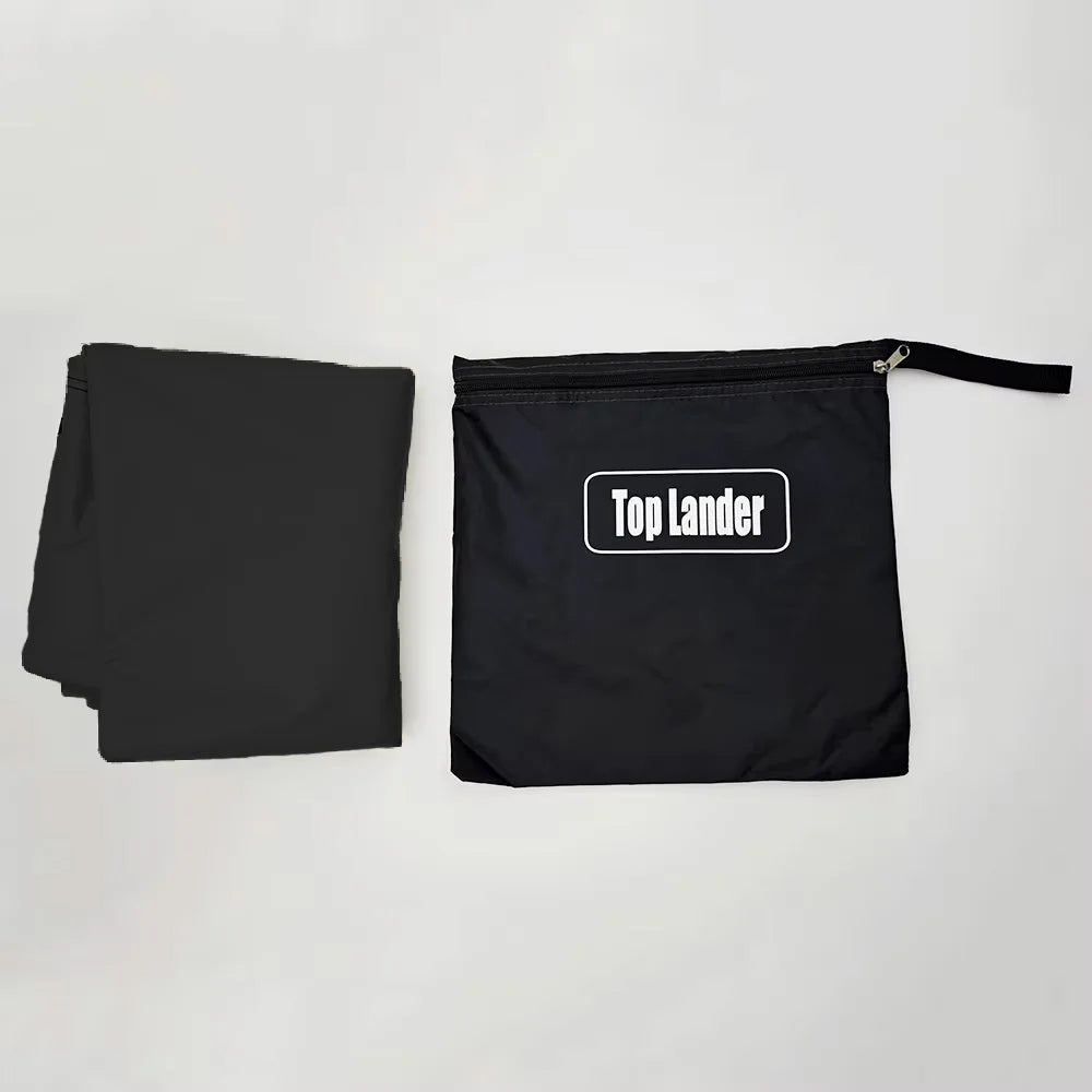 Car Side Awning With Suction Cup Anchors Black Waterproof UV Tent Shade