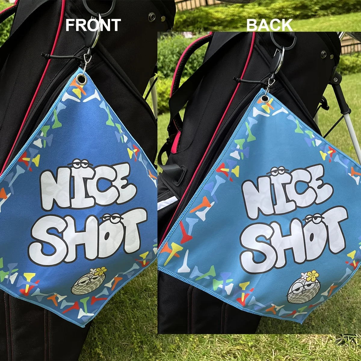 New Style Premium Golf Towel, Double Sided Print, Perfect for Golf Bags, Fun & Creative Gifts for Men or Women.