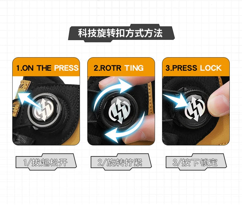 Winter Leather Boots Ankle Outdoor Work Chelsea Style