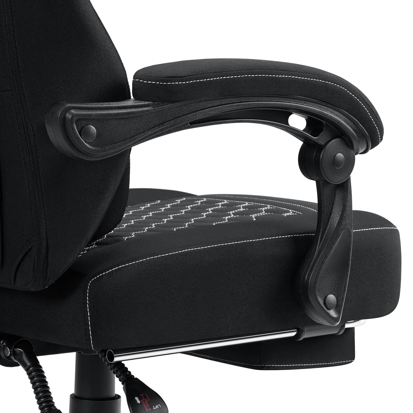 Ergonomic Office Chair With Footrest Lumbar Cushion Bluetooth Speaker 2-Point Massage Height Adjustable Gaming Racing Chair Sofa