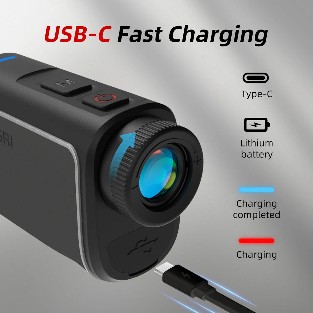 REVASRI Laser Rangefinder Golf, 1090 Yards Golf Rangefinder with Slope Compensation and Flag Lock Vibration Leather Feel Magnet