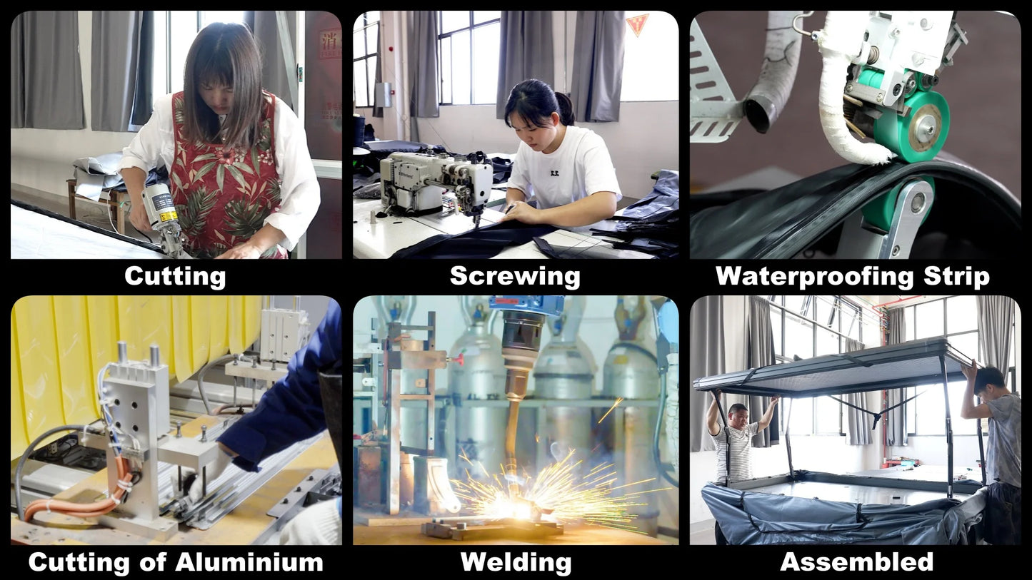 Aluminum Four-Person Rooftop Tent, Hard Shell, Closed Size 212x131x19 cm