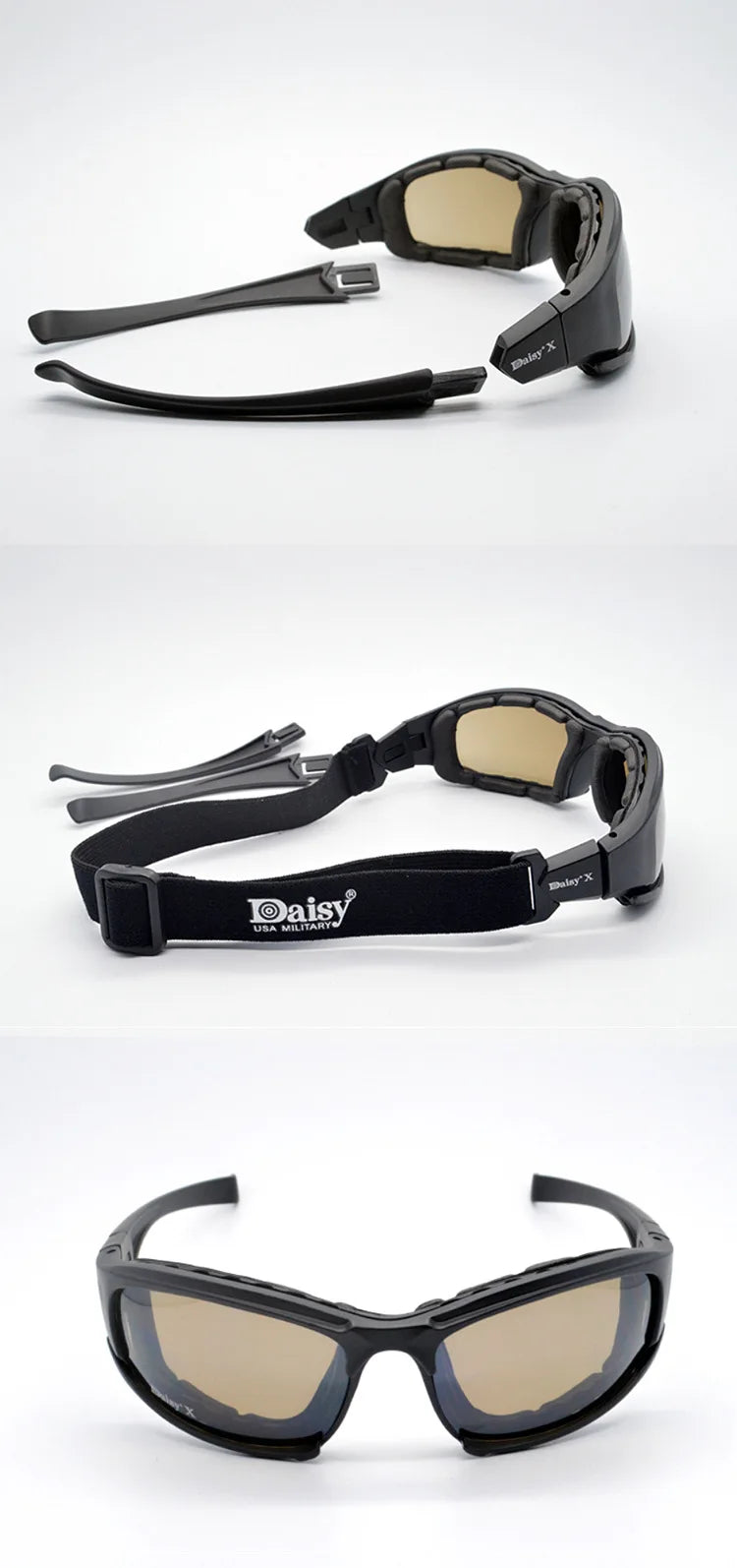 Daisy X7 glasses Men Military polarized Sunglasses Bullet-proof airsoft shooting Gafas smoke lens Motorcycle Cycling Goggles