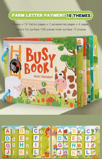 Montessori Busy Book For Babies Matching Game 2 To 3 Years
