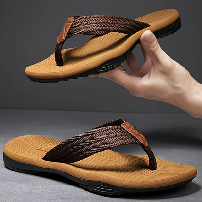 Men's EVA Flip Flops Slip On Beach Slippers Flat Sole Non Slip