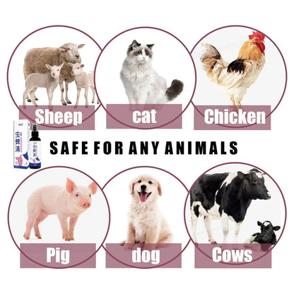 Pet Flea and Tick Repellent Spray 100ml for Dogs and Cats