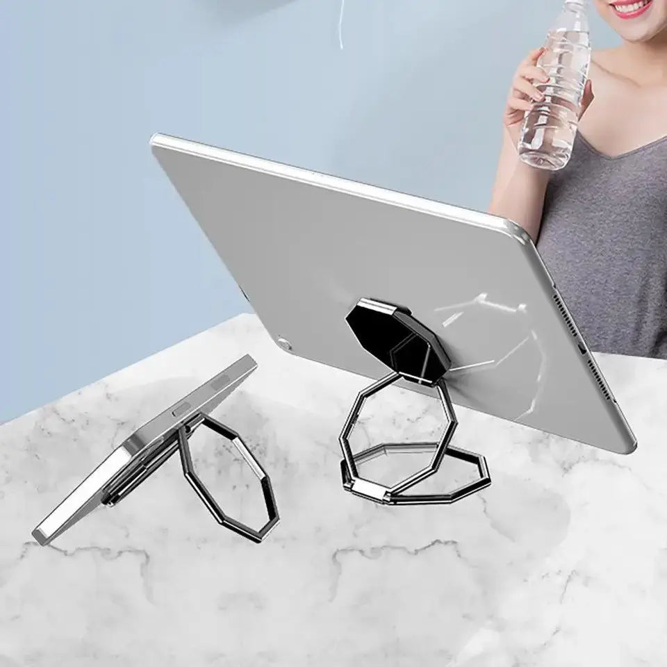 360 Rotation Mobile Phone Foldable Stand Ultra-Thin Mobile Phone Ring Stand Multi Angle Portable Desktop Gossip Metal Stand
