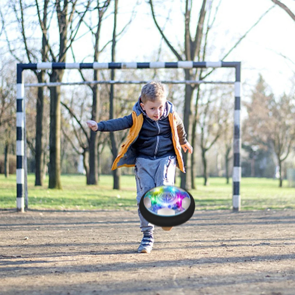 Air Floating Soccer Ball with LED Light and Foam Bumper Indoor Outdoor  Soccer Ball  Floating Soccer Gifts for Kids