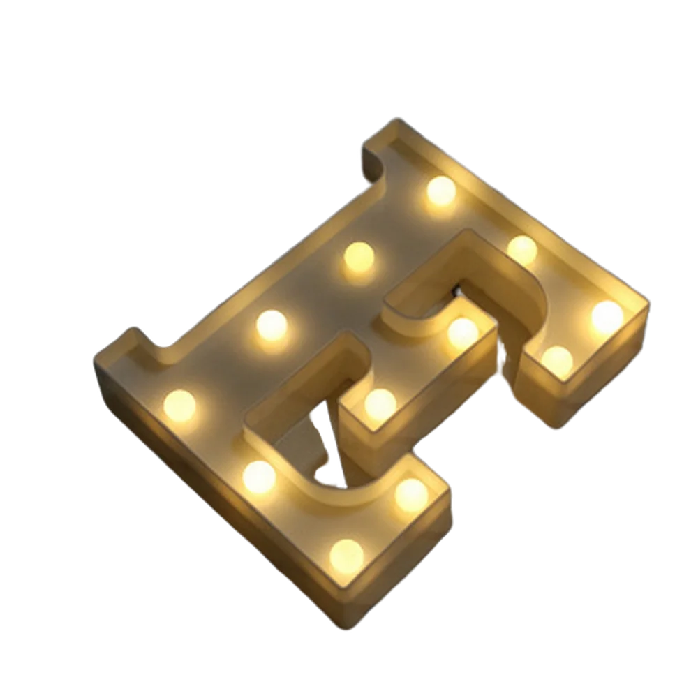 LED Letter and Number Light Set PVC Warm White Decor