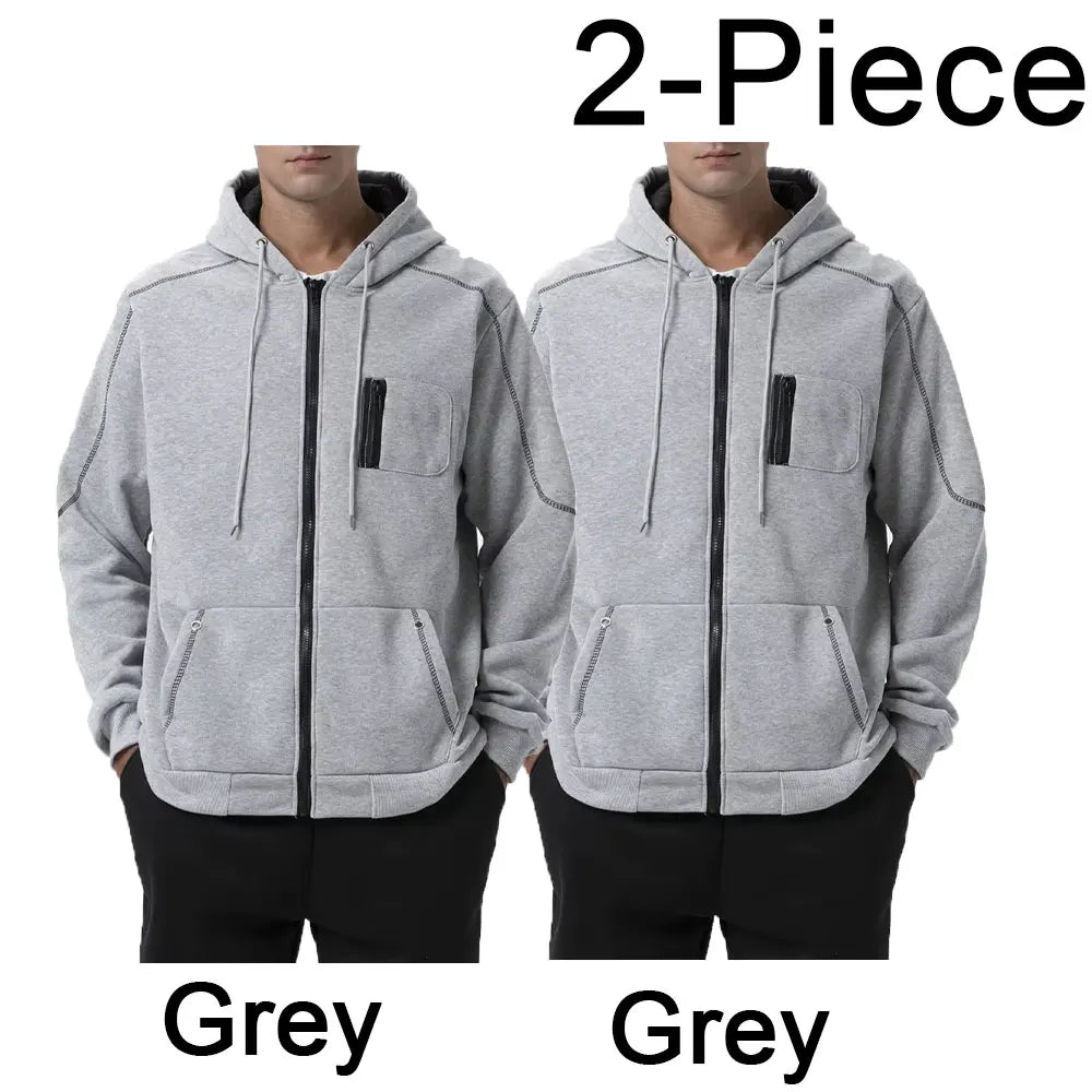 Men's Hoodie Black White Army Green Red Hooded Color Block Fleece Cool Casual Winter Clothing Apparel Hoodies Sweatshirts