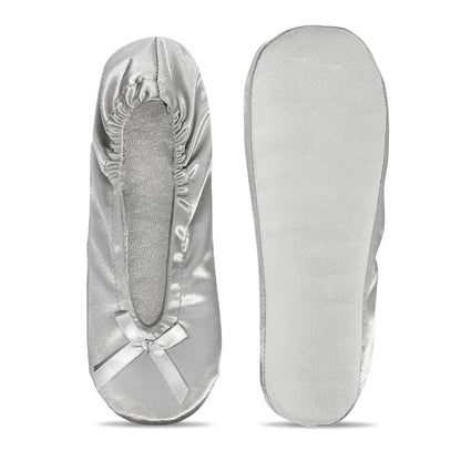 Women Ballet Flats Indoor Lightweight With Soft Foam Insole Bow Knot