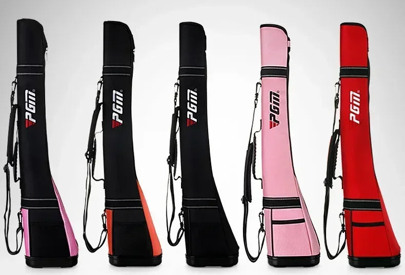 PGM  Waterproof Nylon Golf Gun Bag Protable Sunday Bag for 4~5pcs Golf Clubs Lightweight Golf Caddie Aviation Bag QIAB010