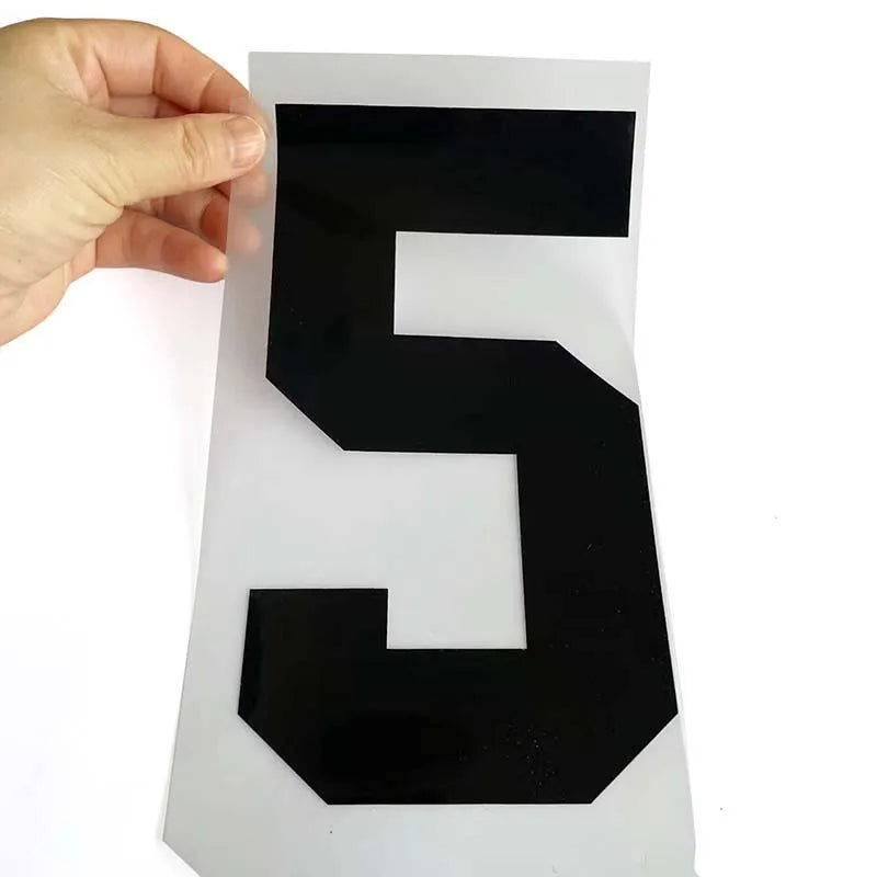 20*11CM/ Big Number Letter Patches Clothes Sticker,0~9 White,Black Digital Number Jersey Badges Heat Transfer Iron on Patches
