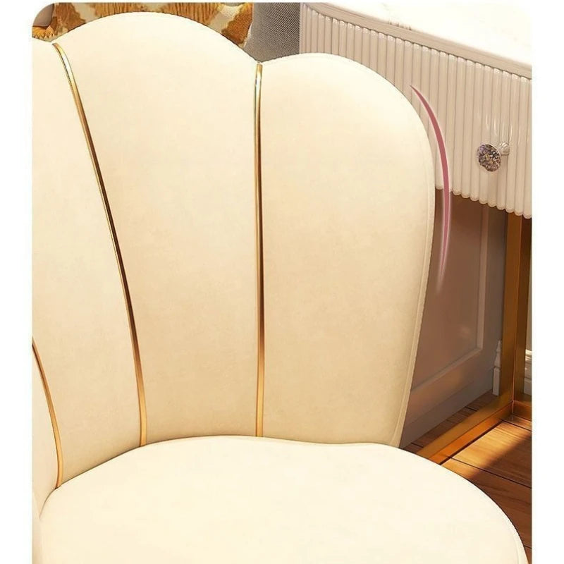 Nordic Dressing Chair Designer Home Armchair Living Room with Backrest Fashion Fauteuil Salon Household Essentials Bedroom Chair