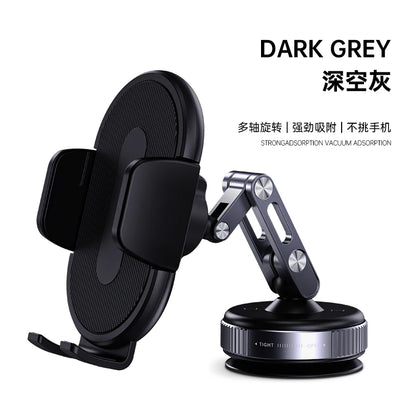 Aluminium Magnetic Car Phone Holder With Vacuum Mount And 360 Degree Rotation
