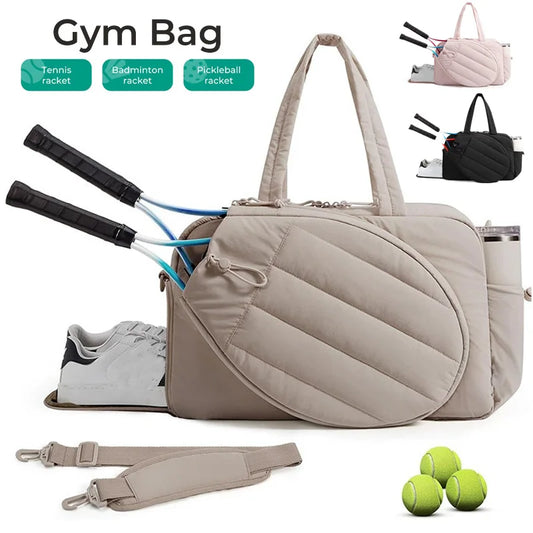 Gym Bag for WomenTennis Rackets Bag Outdoor Travel Sports Training Shoulder Bags Badminton Paddle Handbag Weekender Duffel Tote