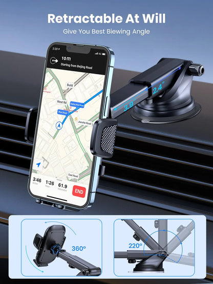Car Phone Holder Gravity Stand Air Vent Windshield Dashboard Mount