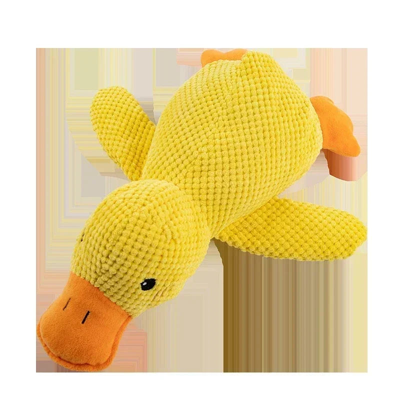 Pet Plush Calming Duck Toy for Dogs – Soft Squeaky Chew Toy for Puppies & Teeth Cleaning
