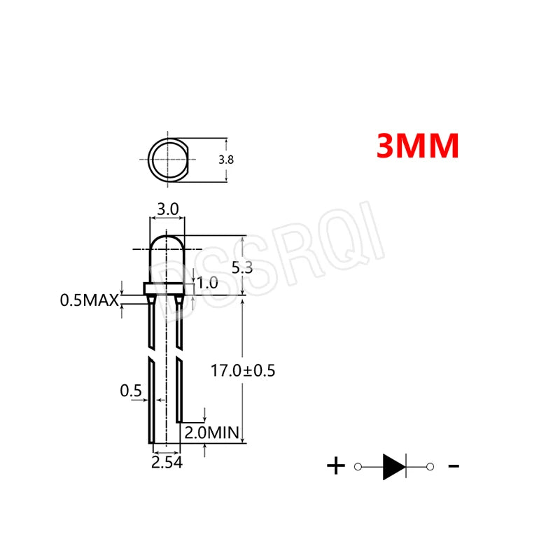 3MM 5MM Light Emitting Diodes Electronics Kit Box F3 F5 LED Diode Assorted Kit White Green Red Blue Yellow Orange