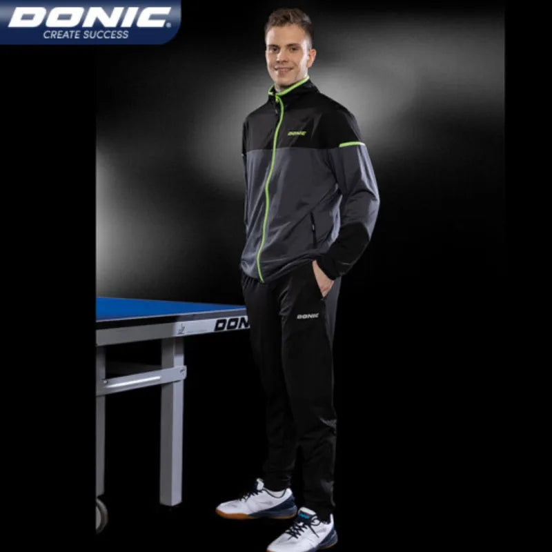 DONIC Table Tennis Clothing Suit Men Women Sports Jersey Workout Running Pants Spring Autumn Ping Pong Clothes Set