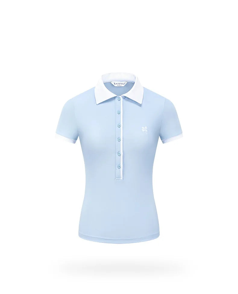 TTYGJ 2025 New Golf Women's Short-sleeved Shirt Quick-drying Breathable Polo Top Lady A-lined Golf Skirt Anti-exposure Skorts