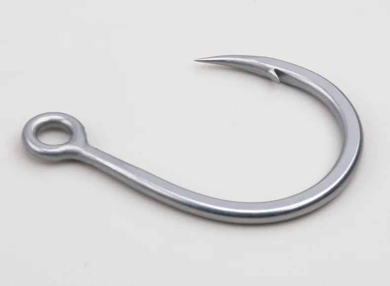 TEASER 8091 5X DIABLO Saltwater Popper Fishing Hook 2/0 3/0 4/0 5/0 7/0 Super Rust-proof Fishing Inline Single Heavy Hook