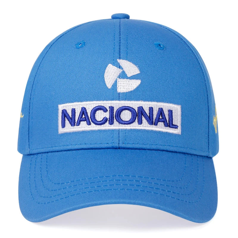 Unisex NACIONAL Letter Embroidery Baseball Caps Spring and Autumn Outdoor Adjustable Casual Hats Sunscreen Hat Sports Golf Cap