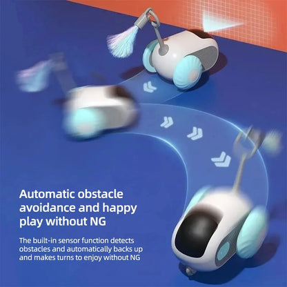 Automatic Moving Pet Toy Car With Remote Control For Cats And Dogs