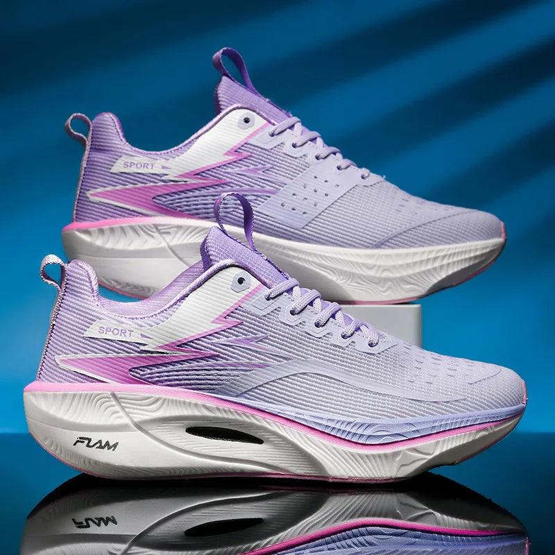 Men's Sneakers Anti-slip Cushioned Comfortable Racing Training Running Shoes Mesh Tennis Shoes Casual for Women