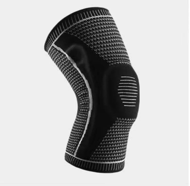 Men's Knitted Knee Pads for Outdoor Sports Basketball Fitness Running - Summer Lightweight Silicone Knee Support