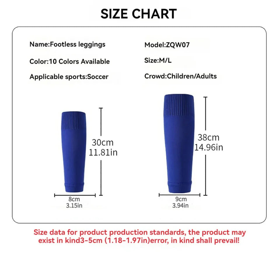 Loogdeel 1 Pair Breathable Calf Compression Sleeve Professional High-quality Soccer Socks For Running Football Basketball