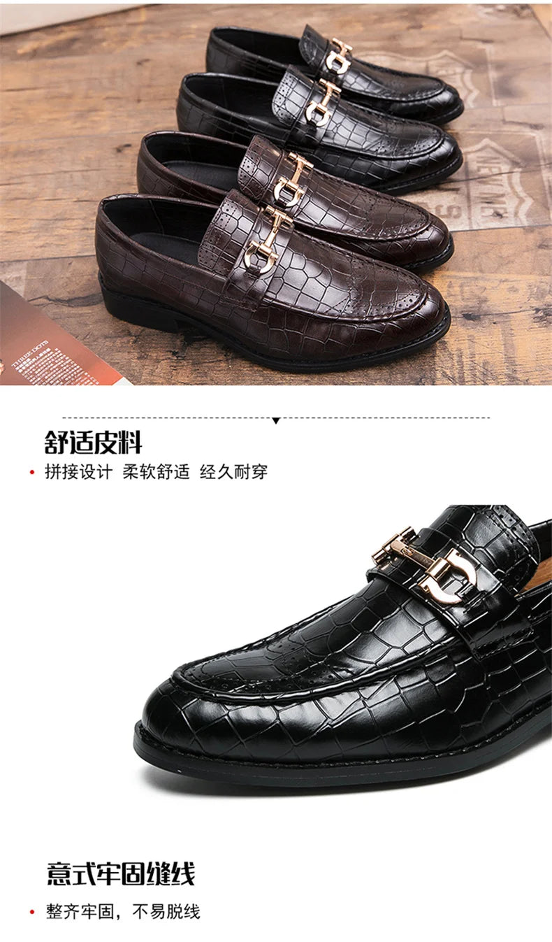 High Quality Casual Business Shoes Men Classic Social Leather Shoes For Men Brogues Office Leather Men's Dress Shoes Loafers