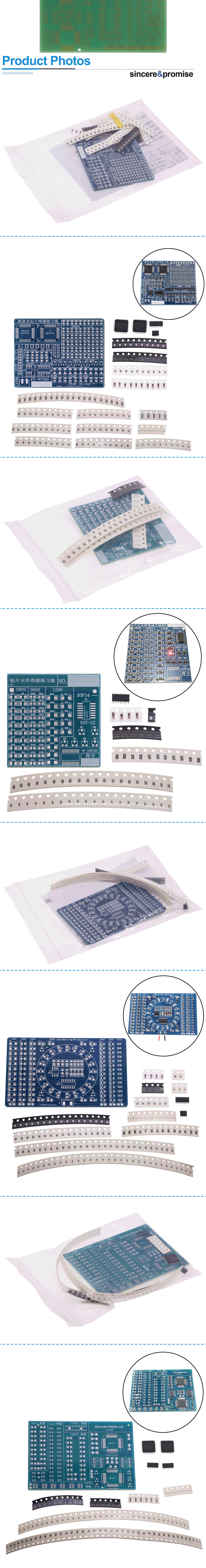 SMD NE555 CD4017 Rotating Flashing LED Components SMT LQFP44 Soldering Practice Board Electronic Circuit Training Suite DIY Kit