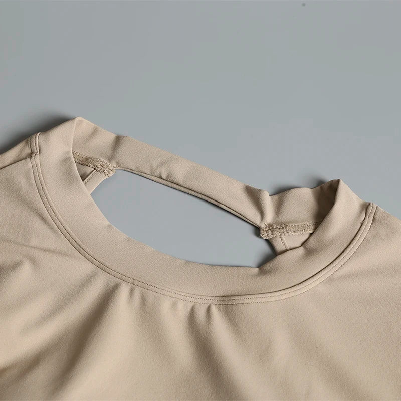 Sexy Short Backless Fixed Chest Pad Sports T-shirt Vest Women's Tight Fitting Quick Drying Slimming Yoga Suit Top Clothing