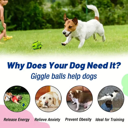 Dog Interactive Ball Toy For IQ Training Green Vinyl Ball