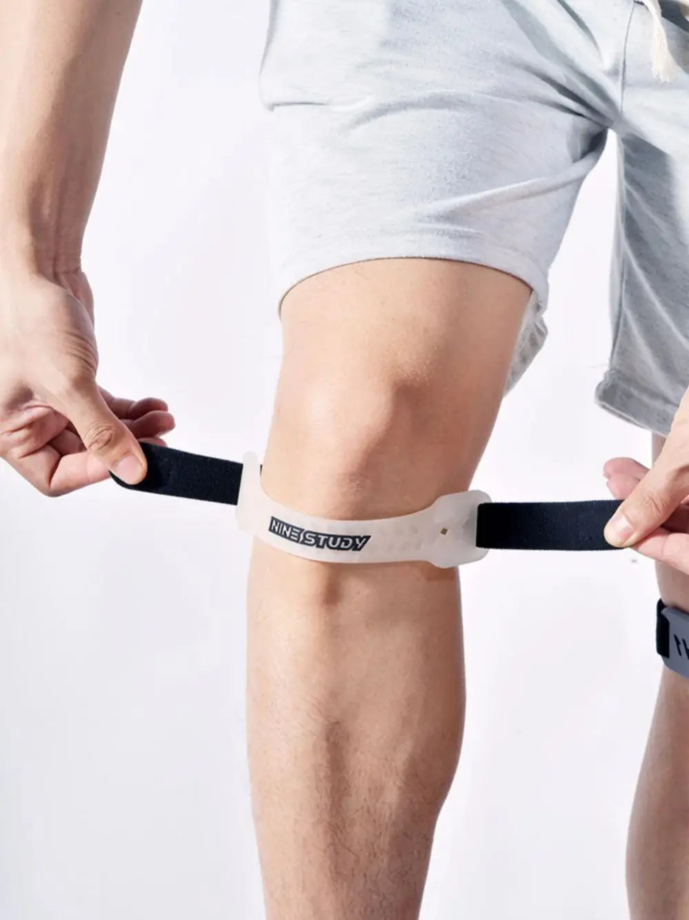 Adjustable PVC Knee Patellar Band Tendon Support Strape Brace Shock Absorption Compression Strap Pads Sport Protection
