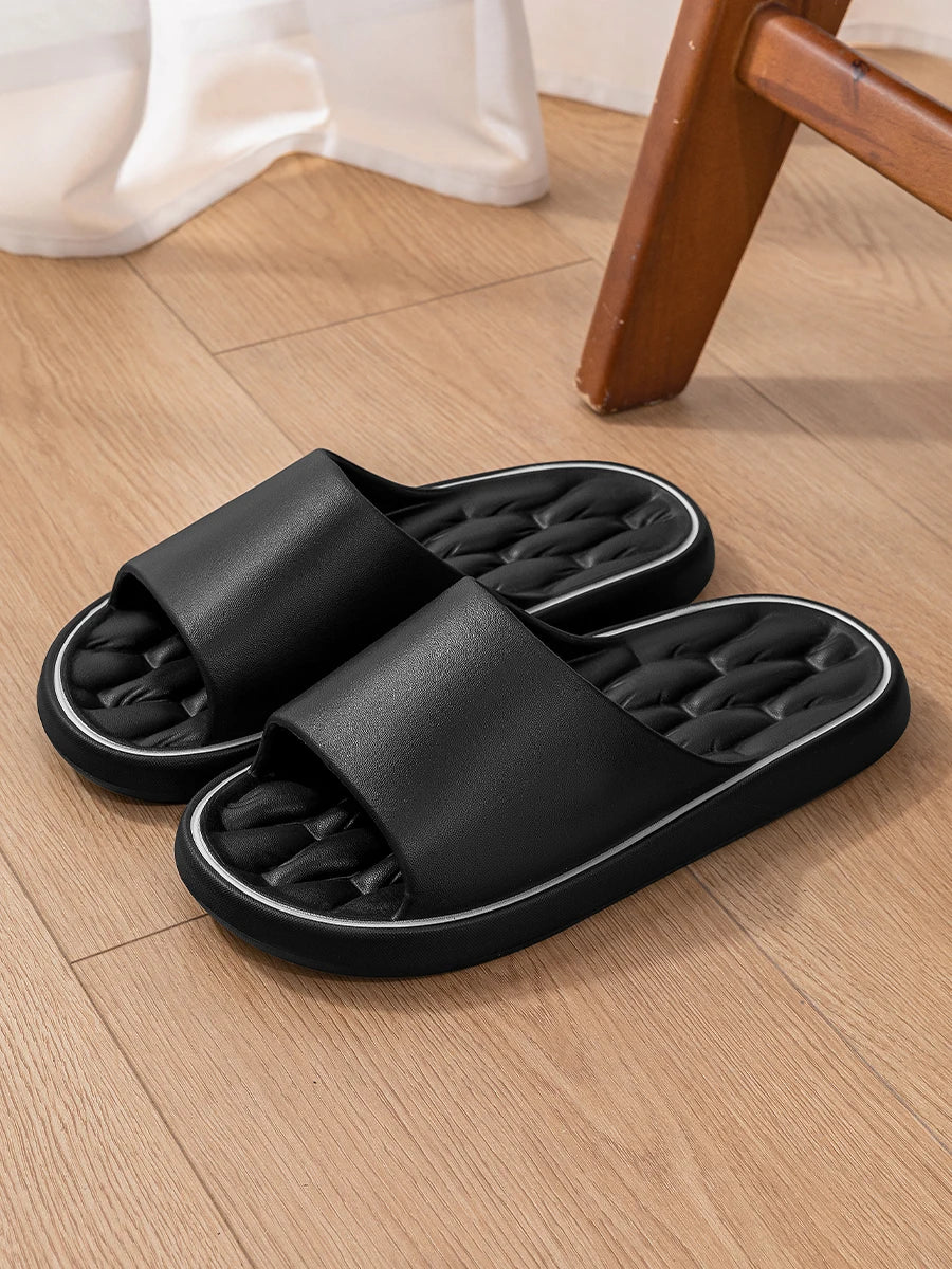TZLDN Summer Women Home Slippers Beach Flat Fold Sandals Soft Comfortable Non-Slip Slides Indoor Outdoor Men Bathroom Flip Flops