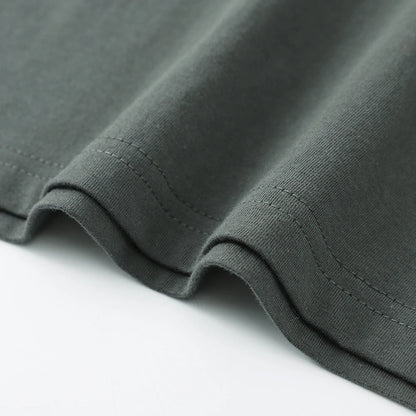 Men's Cotton T-Shirt Short Sleeve O-Neck Oversized Fit