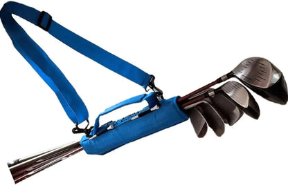 Mini Lightweight Golf Club Bag With Ball Pouch Portable Driving Range Carrier