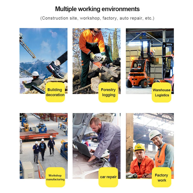 Water Proof Safety Work Shoes For Men Steel Head Leather Boots Male Footwear Indestructible Construction Work Shoes Brown