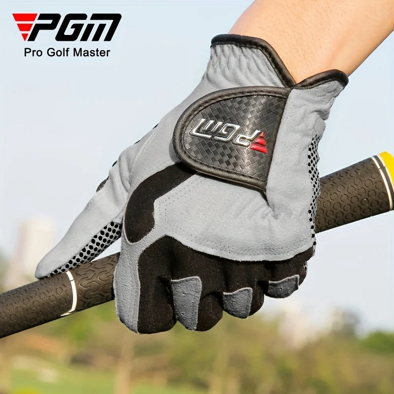 PGM Professional Golf Gloves Microfiber Cloth Fabric Breathable Non-Slip Gloves Club Swing Putting Training Gloves