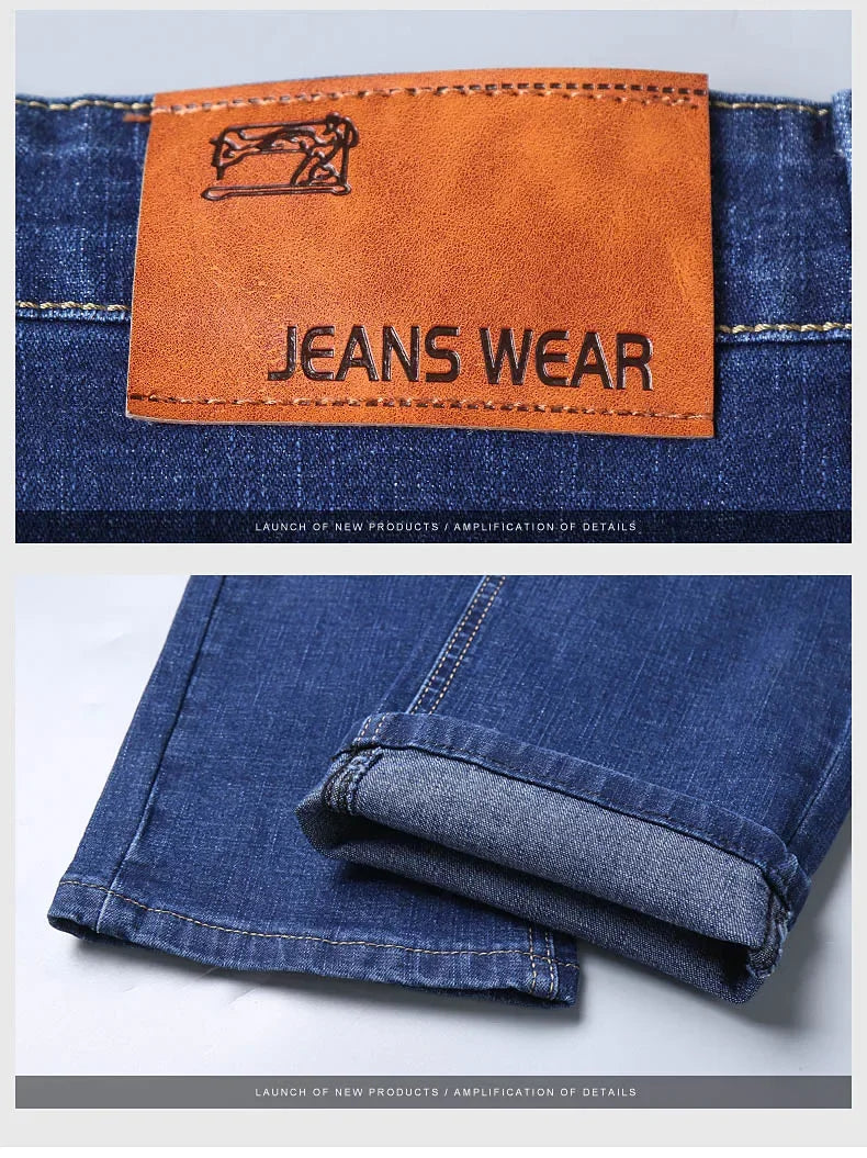 Men's Stretch Slim Fit Knit Pants, Casual Straight