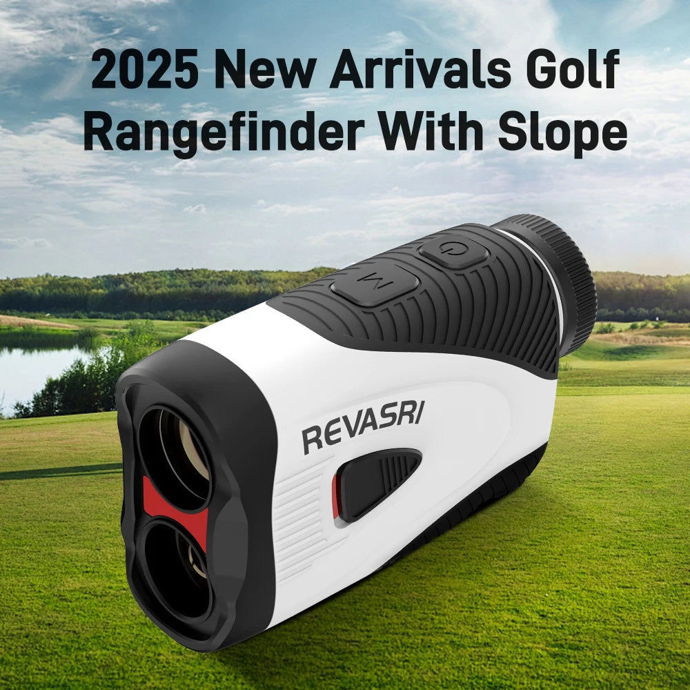 REVASRI Mini 1300 Yards Golf Rangefinder with Flag Locking Vibration Function 6x Magnification USB-C Charge for Ladies Golfers