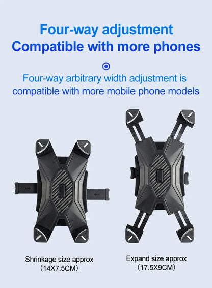 Universal Bicycle Phone Holder Mount Plastic Fixed Frame
