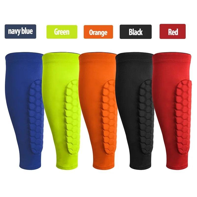 Honeycomb Soccer Shin Guards Football Shields Sports Legging Shinguards Leg Sleeves Protective Gear Shank Protector