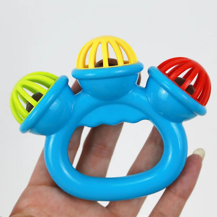 1-4PCS Baby Hand Rattle Ball Toy Newborn Grasping Hand Bell Sensory Toy Kids Safety Materials Toys for 0-24 Months Baby Children