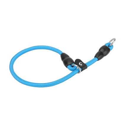 Nylon Dog Slip Collar With Slidable Stopper Martingale Sizes S-M-L Multi-Color